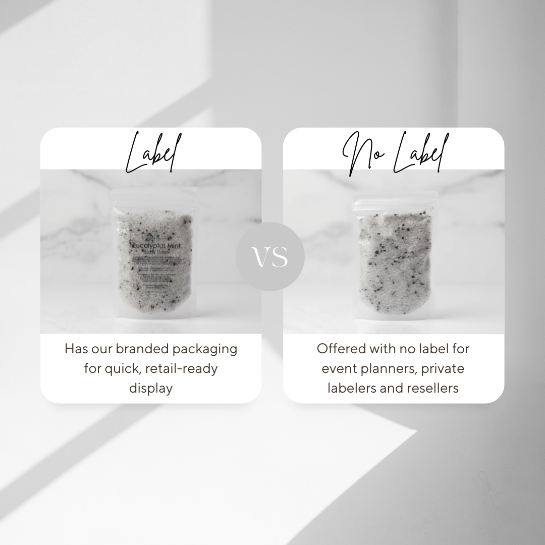 Charmed Handmade - Wholesale Bath Salts - No Label Bath Salt Pouches3