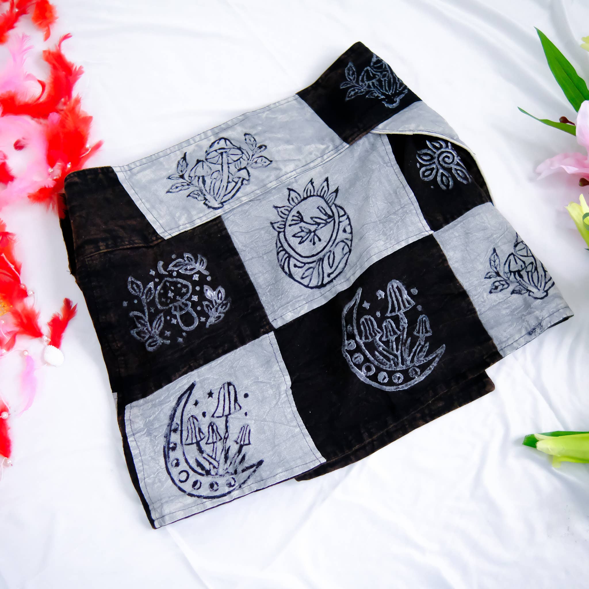 Karma Nepal Crafts - Wholesale Skirt - Women's - Patchwork Skirt with Button3