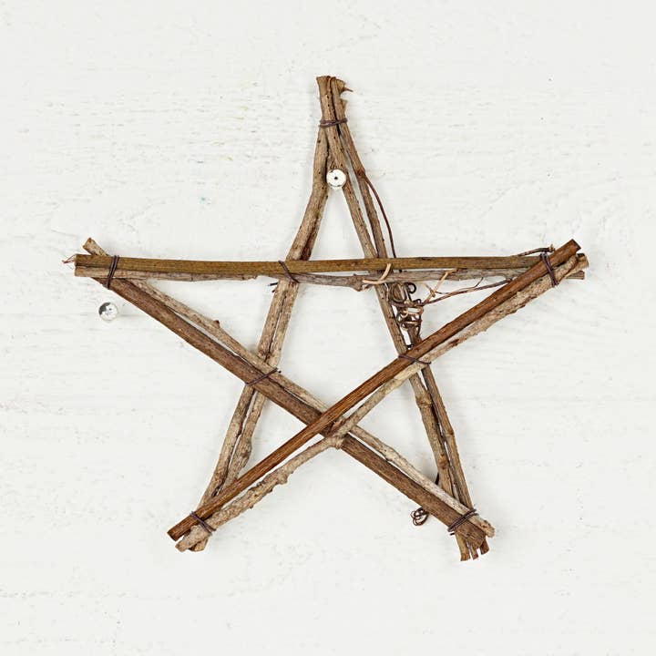 Holiday Depot Inc. - Wholesale Ornament - M10107- 8in Rattan Twig Vine Star1