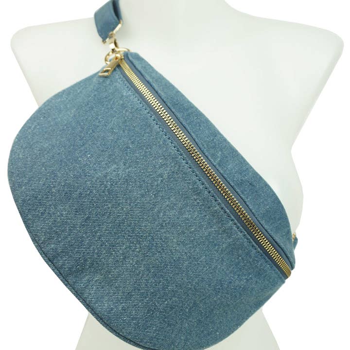Anais - Wholesale Belt Bag - Women's - Denim fanny pack 36406-20