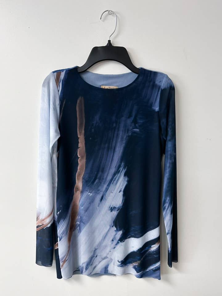 AMB Designs - Wholesale Blouse - Women's - Tidal - Florence Double Sheer Top1