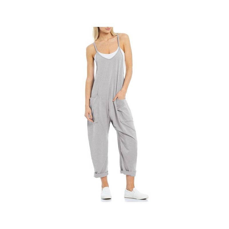 UZ Wholesale Store - Wholesale Overalls - Women's - Casual Solid Color Jumpsuit With Big Pockets7