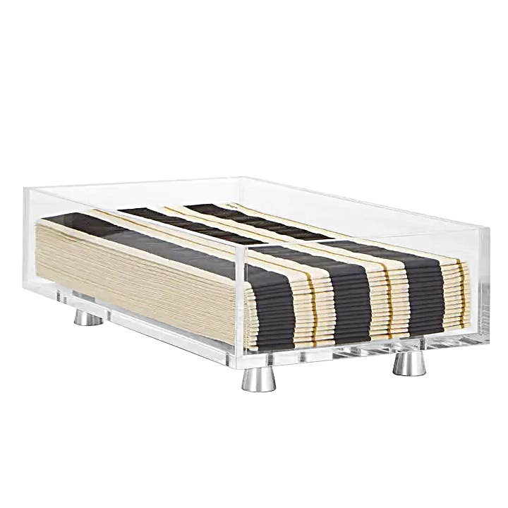 Krifts Products - Wholesale Napkin Holder - Acrylic Rectangular Napkin Holder  (fit's guest napkins ) 2