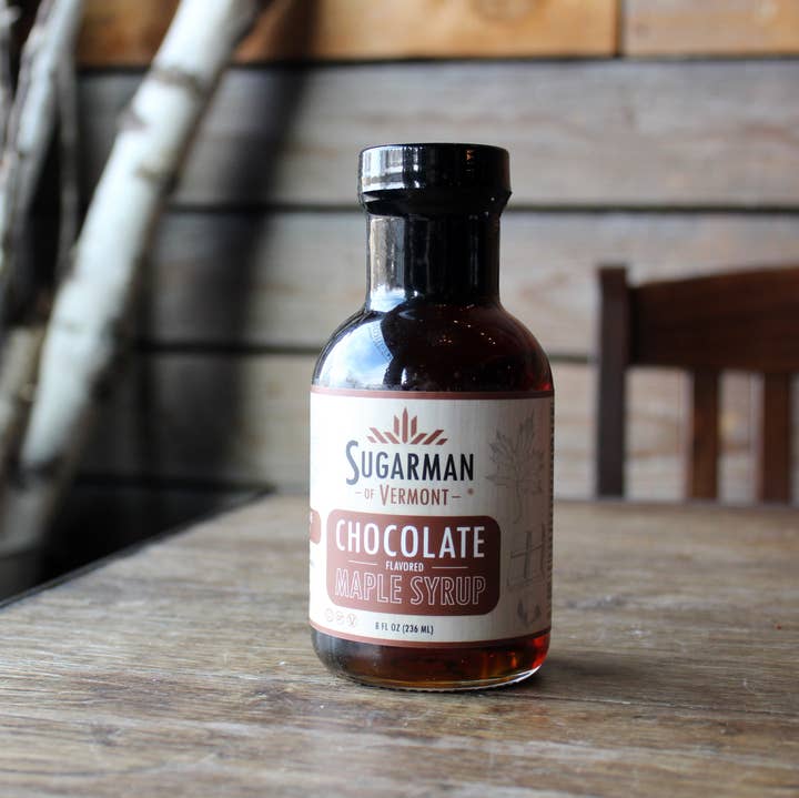 Sugarman of Vermont - Wholesale Maple Syrup - Chocolate Flavored Maple Syrup, 8 fl. oz. (12/case)1