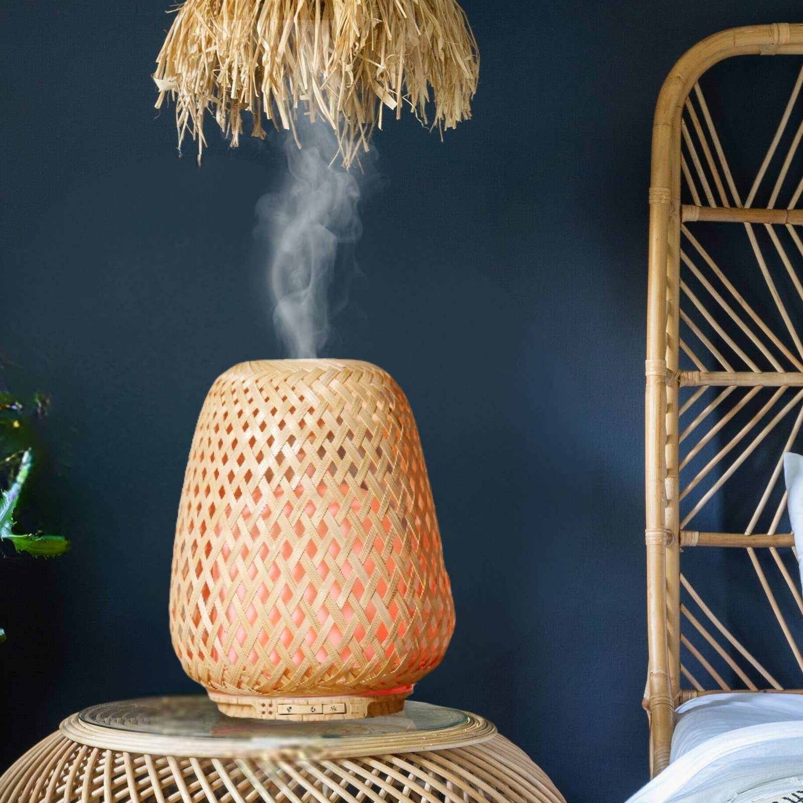 Zen'Arôme - Vente Diffuseur électronique - Diffuseur Huile Essentielle en Bambou Naturel Tressé Olaki17