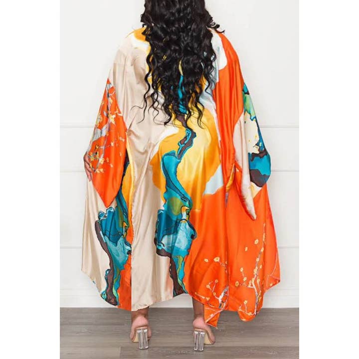 DORCAS - Wholesale Kimono - Women's - LONG SLEEVE FRONT OPEN KIMONO3