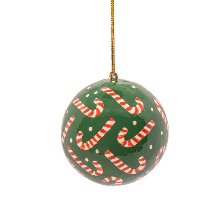 Boules en papier mâché Candy Cane pour la vente par Sass & Belle Europe