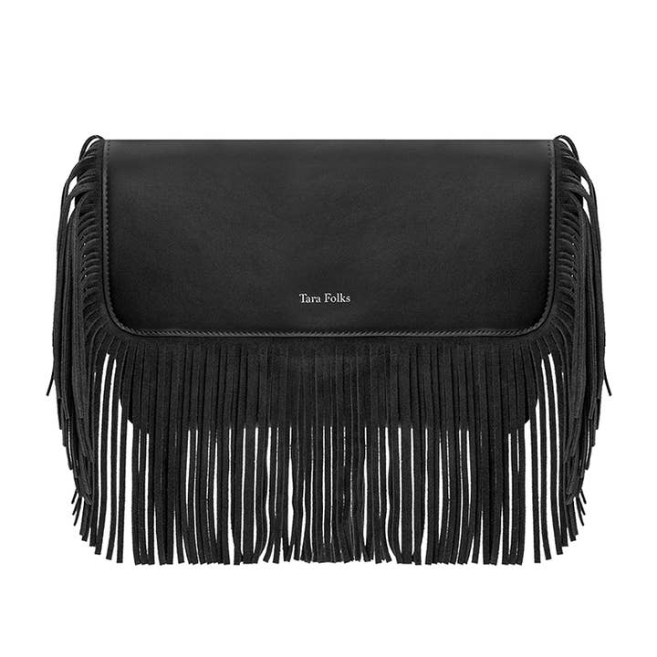 Bonnie Black Læder Crossbody for engroshandel hos Tara Folks