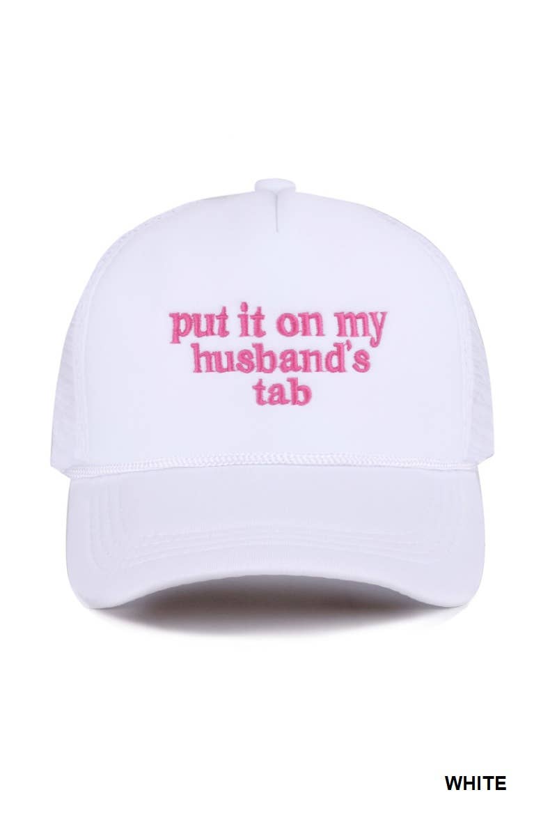 42POPS - Wholesale Baseball Cap - Women's - ,,._ 0814 Put It On My Husband’s Tab Mesh Trucker Cap SI-285981