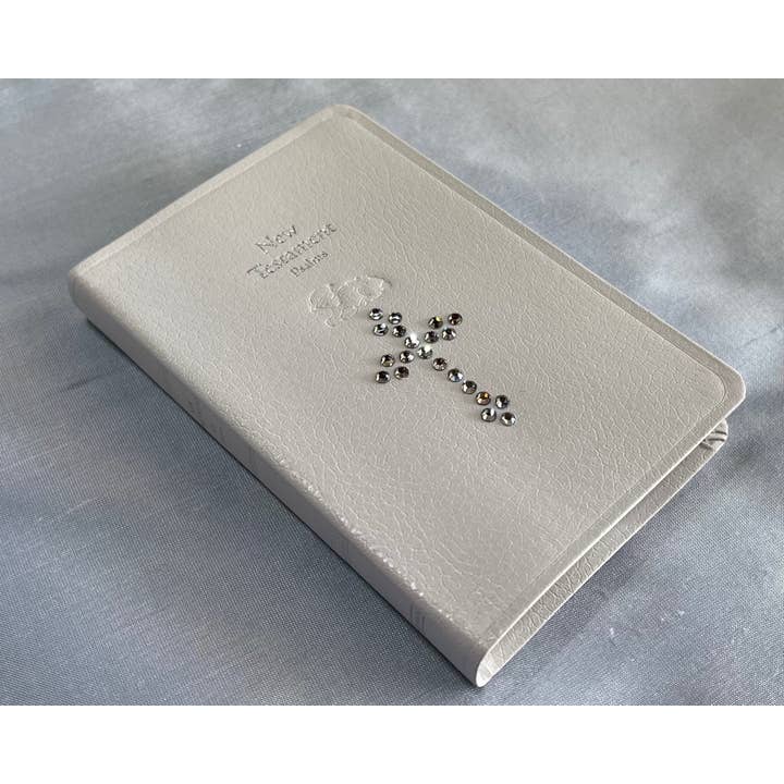 Simply Charming - Wholesale Display Book - Baby Bible W/ Our Fine Crystal Cross