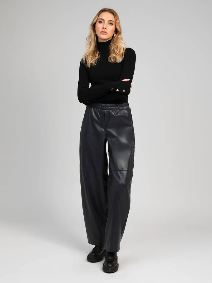 PASKALINA navy pants for wholesale by An'ge