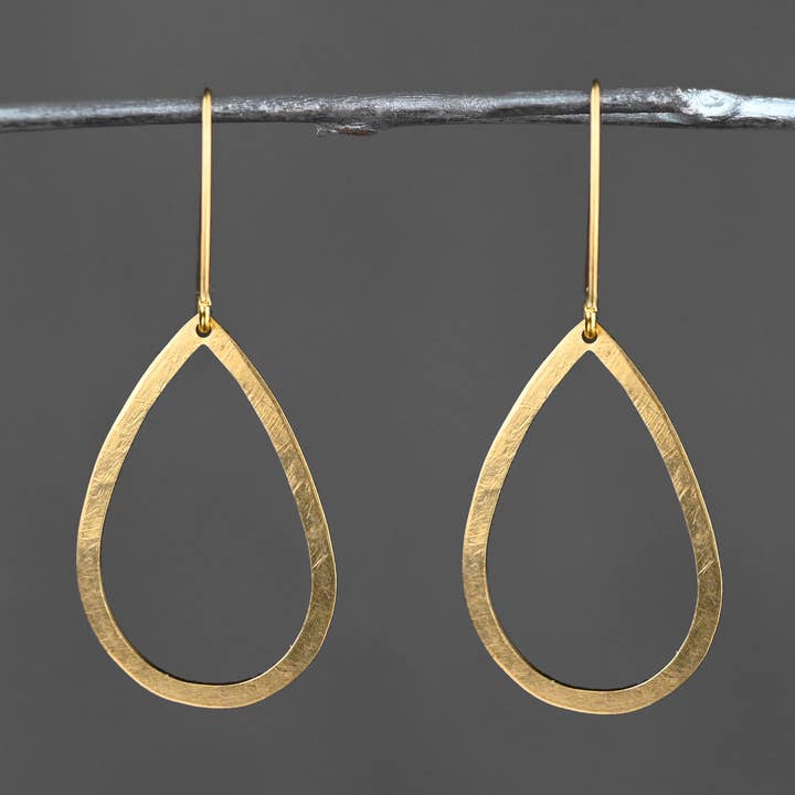 Hammered Brass Open Tear for wholesale by KBD Studio