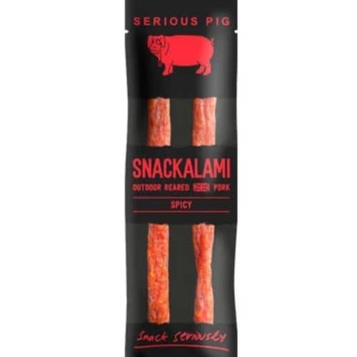 Salty Dog Brands Ltd - Wholesale Jerky - Serious Pig Snackalami Spicy 30g *UK only*