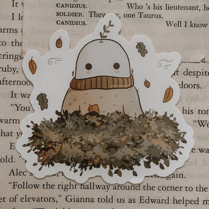 Cello in Autumn Vinyl Sticker for wholesale by Savannah Scribbles Shop