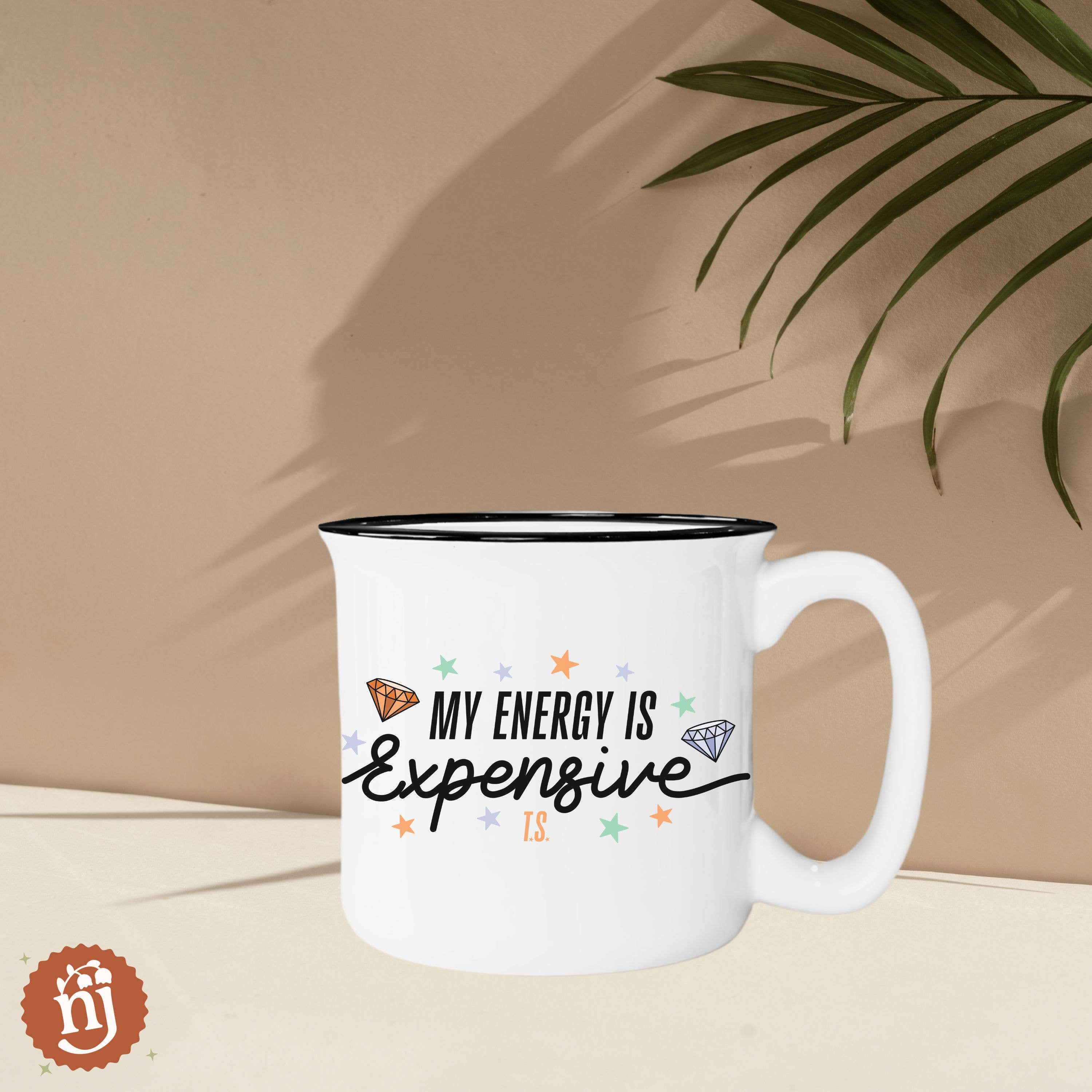 Nearly June Design Co - Wholesale Coffee Mug - My Energy Is Expensive Campfire Mug3