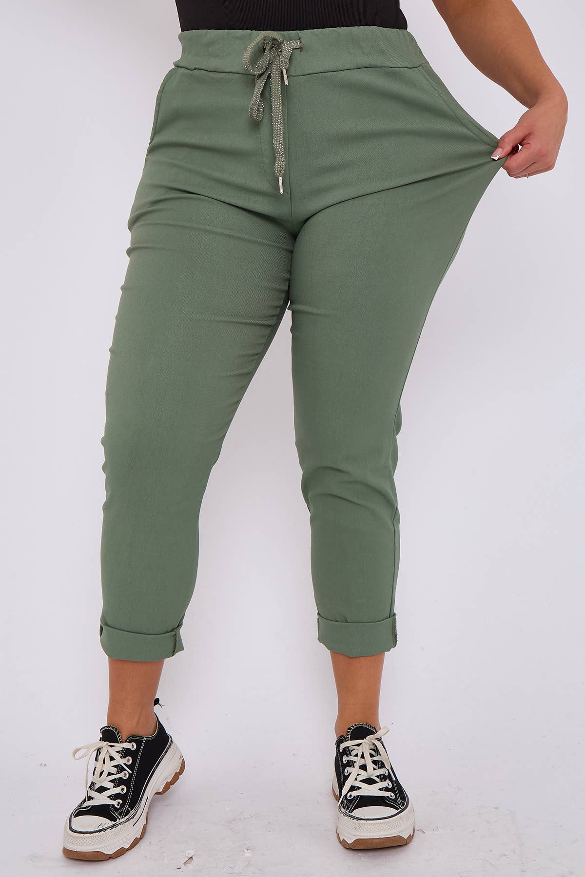 Superbia – Engroshandel Bukser - Dame – Premium bomuldsrige strækbare magiske bukser - Én størrelse UK 10-2023