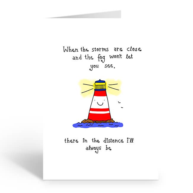 Two Brides Presents - Wholesale Encouragement Card - I'LL ALWAYS BE THERE Greeting Card