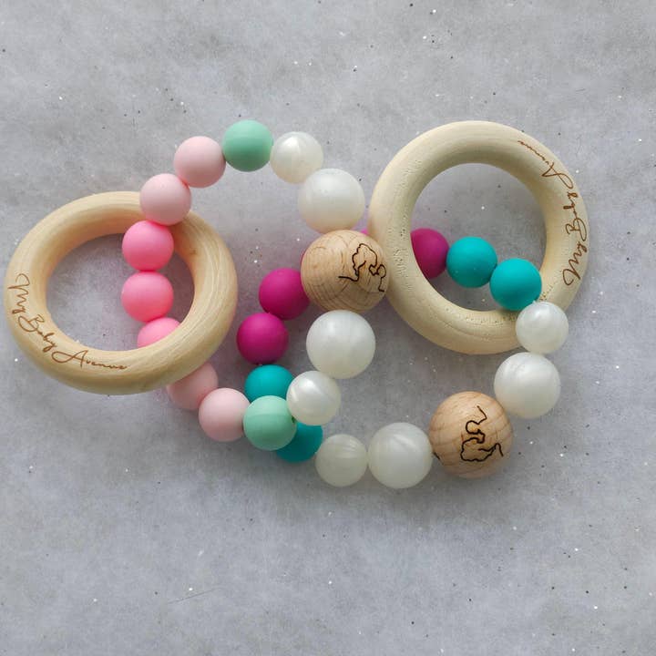 My Baby Avenue - Wholesale Teether (Not Clip-On) - Baby - Fuchsia teething ring2