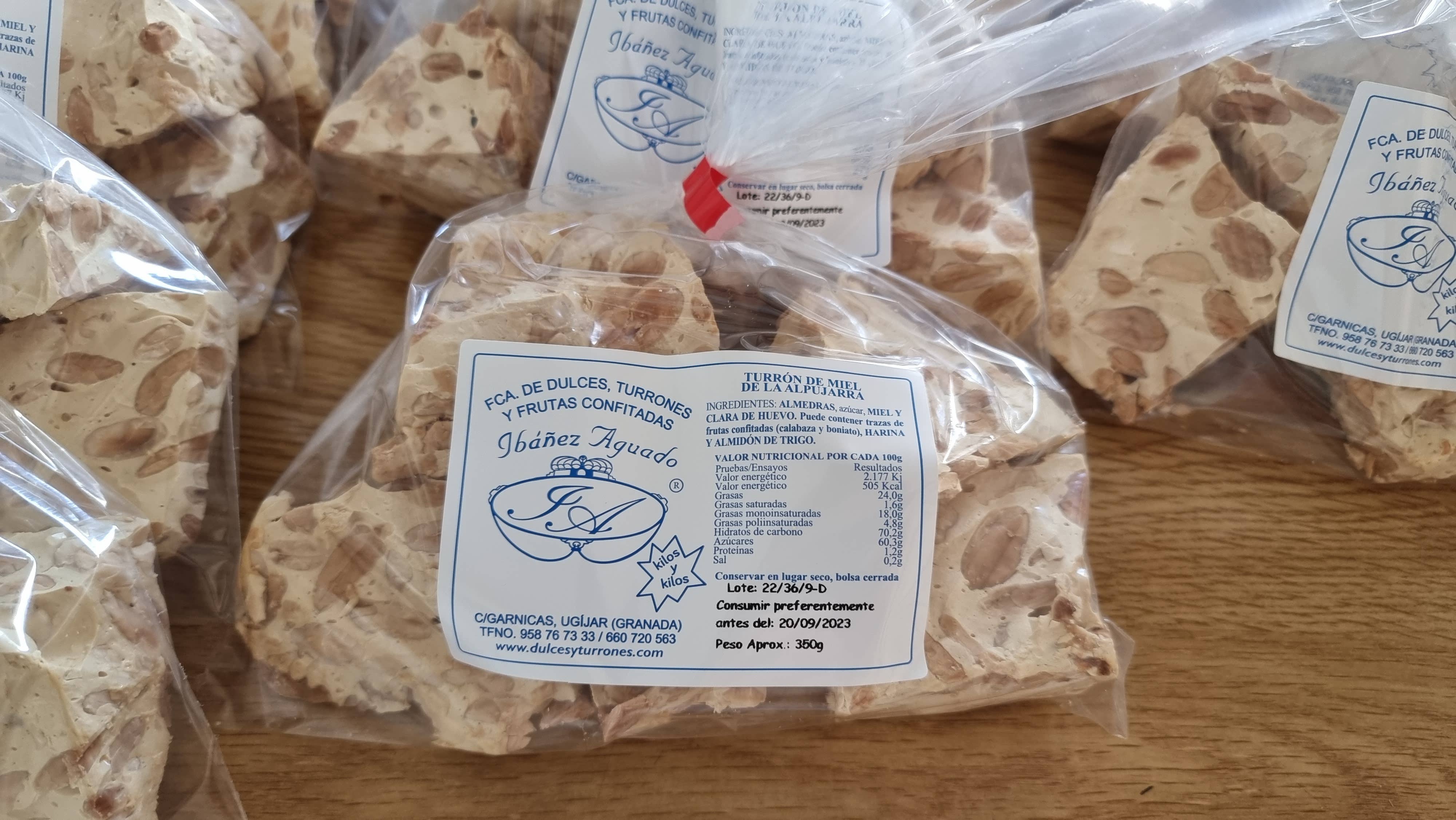 Dulces y turrones Ibáñez Aguado - Wholesale Nougat - 100% artisan honey nougat2