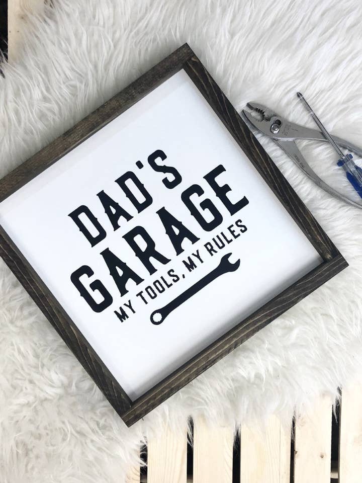 Dad's Garage for wholesale by Wooden Arrow Designs