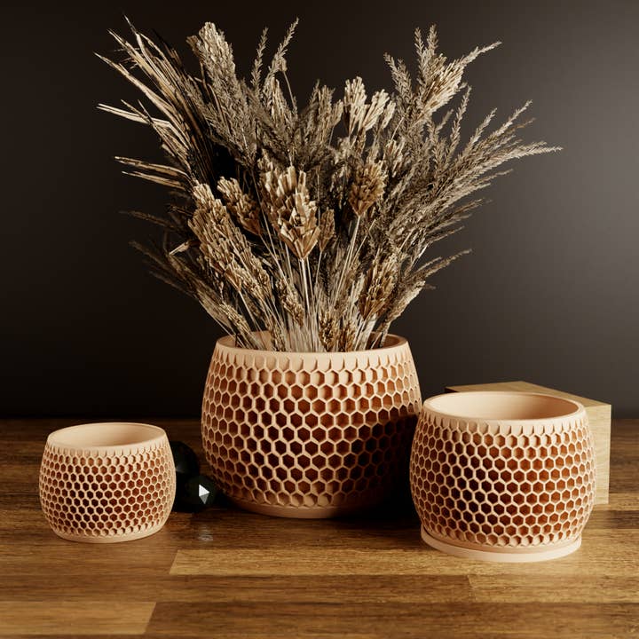 Modernized Pottery - Wholesale Plant Pot - HONEYCOMB Planter
