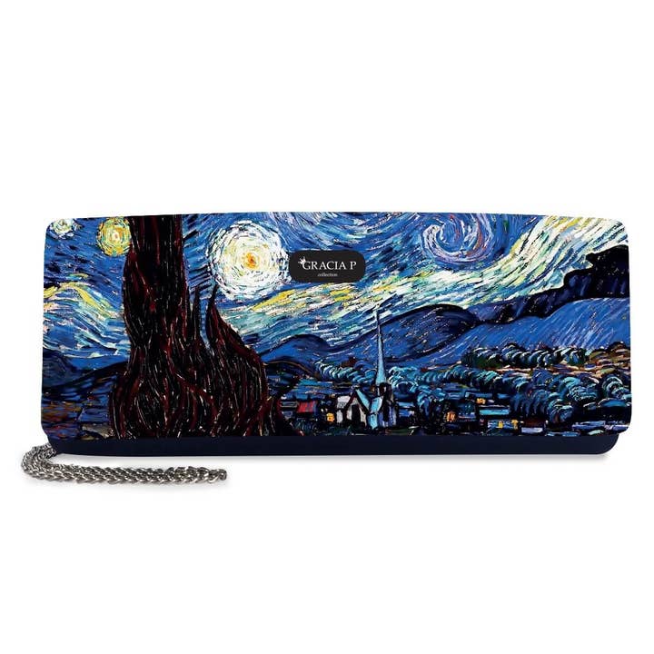 Gracia P trouwtas - Gemaakt in Italië - Sterrennacht voor wholesale door GLOBALSHOP SRL