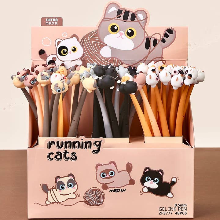 BCmini - Wholesale Pen - RUNNING CAT GEL PEN-48