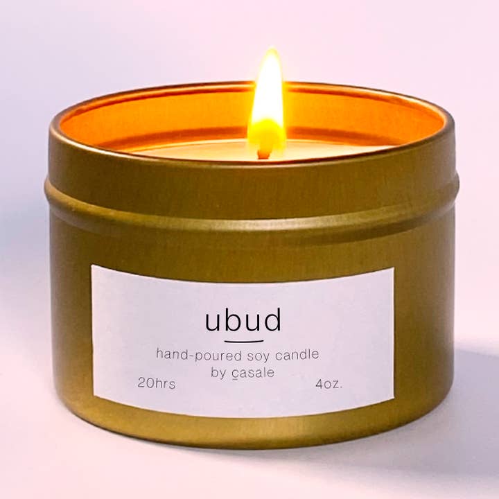 Casale - Wholesale Travel candles - Ubud Travel Tin Soy Candle (4oz / 135g)0