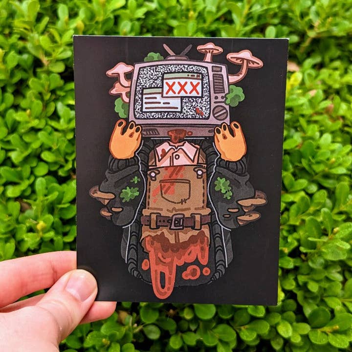 Milky Tomato - Venta al por mayor Ilustración - Impresiones Gore Mini de TV Head