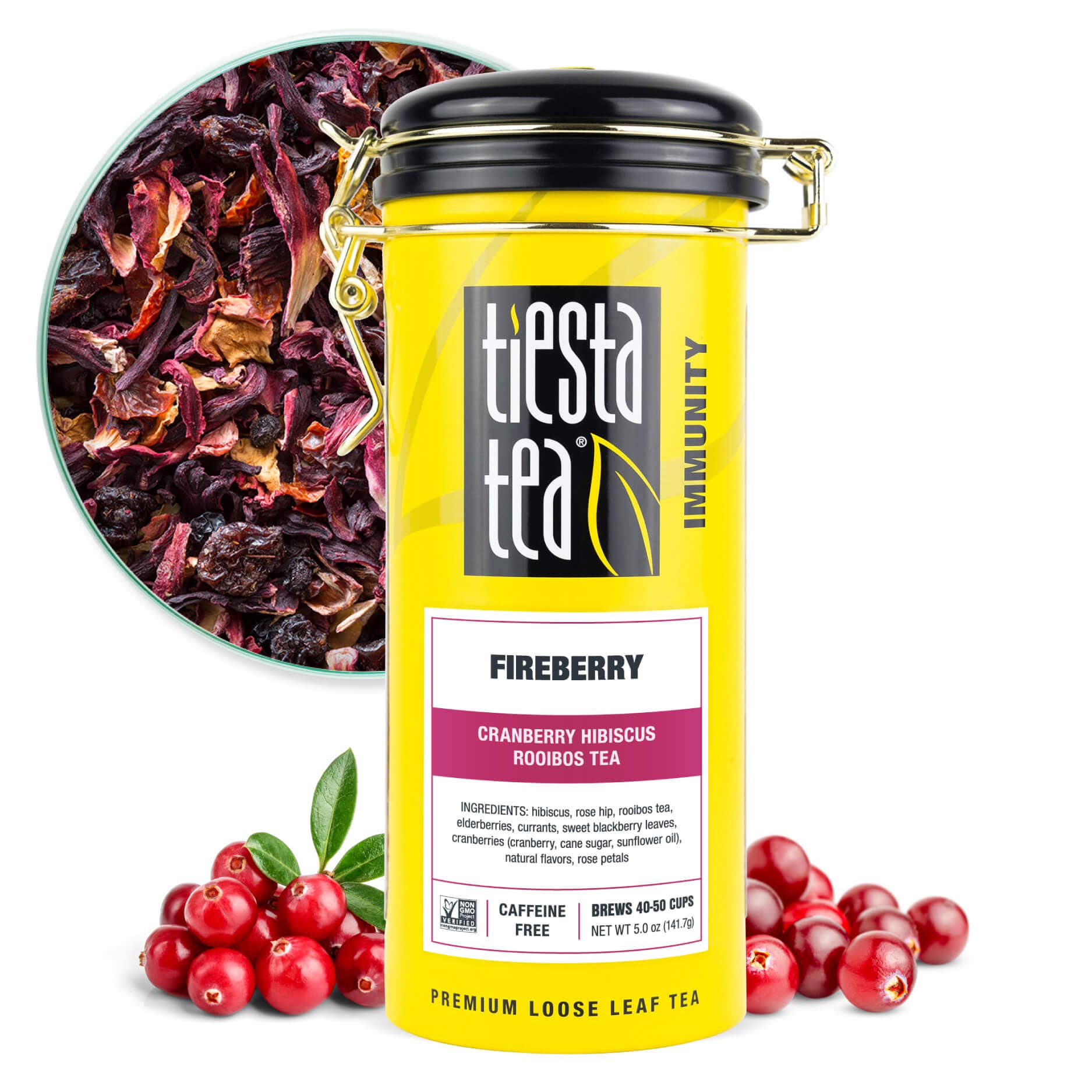 Tiesta Tea Company (loose leaf teas & accessories) - Wholesale Loose Tea - Fireberry - Cranberry Hibiscus Rooibos Tea0