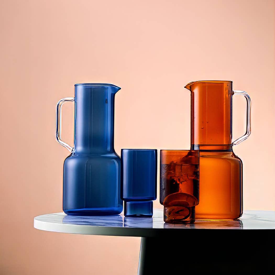 TUTU Home - Wholesale Jug - "Geometry" Clear Borosilicate Glass Set (Pitcher 1600ml + Cup 350ml)2