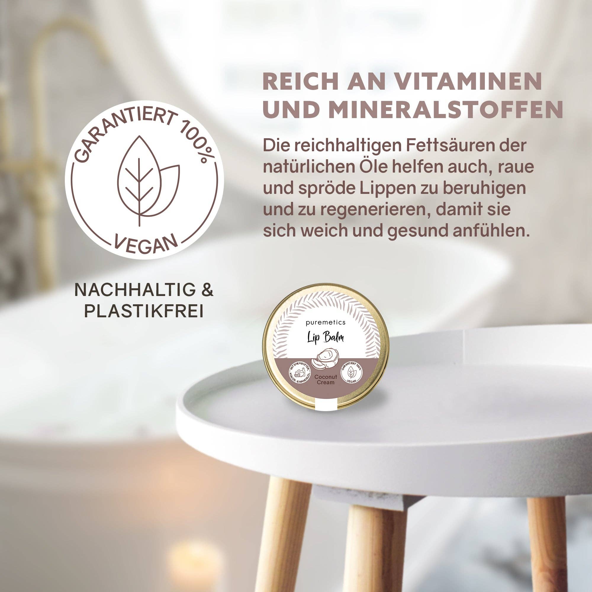 puremetics GmbH - Wholesale Lip Balm - lip balm 'Coconut Cream'1