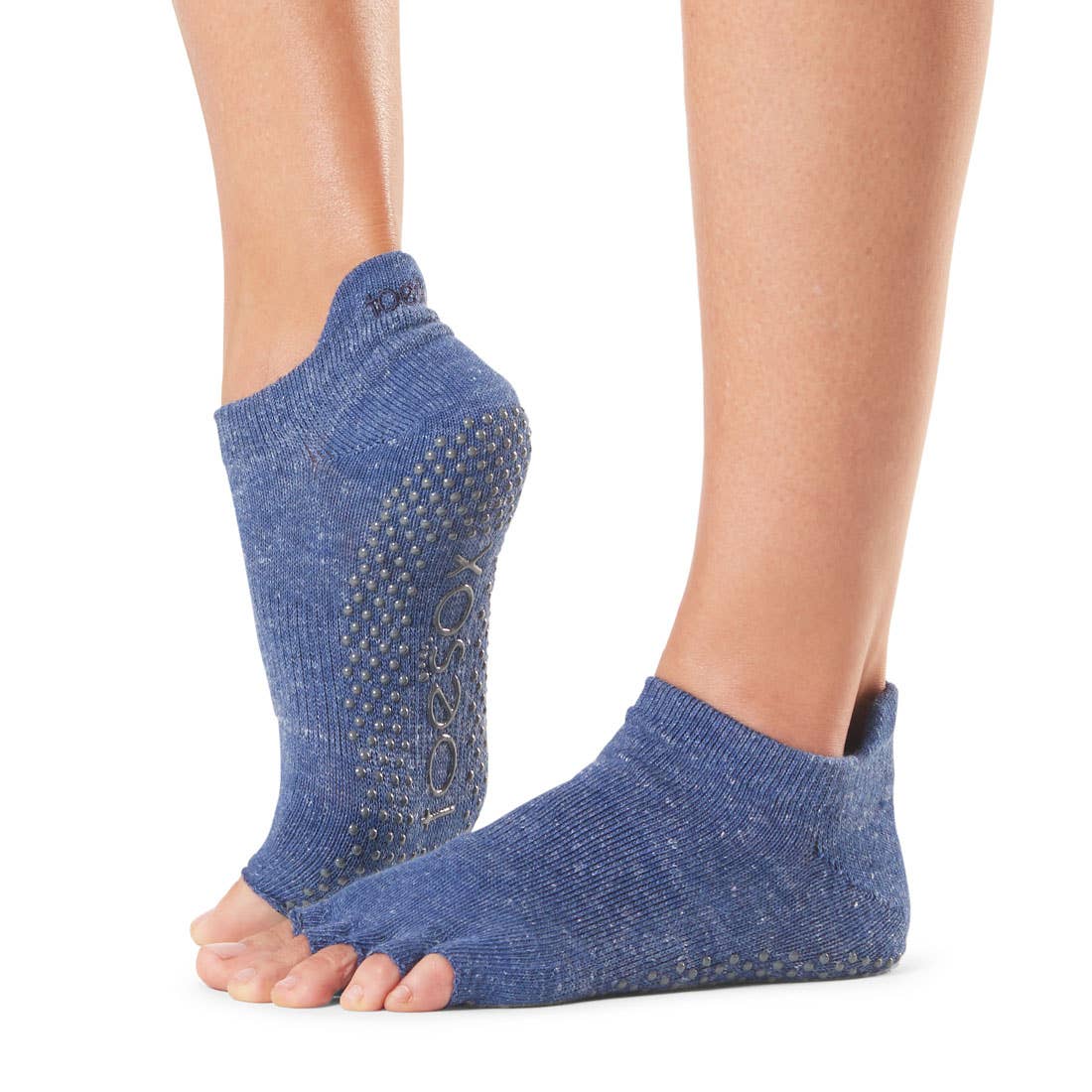 Natural & Organic Toesox Organic Bellarina Grip Full Toe Socks