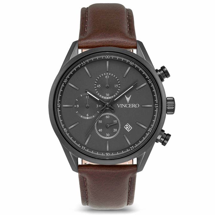 The Chrono S2 40mm - Gunmetal/Walnut for wholesale by Vincero