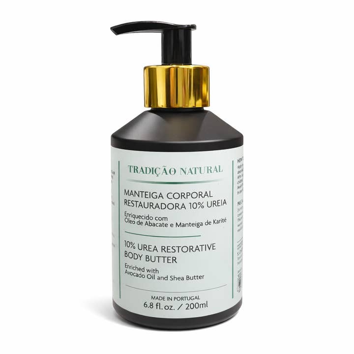 10% Urea Emulsified Body Butter - 200 ml - pump dispensor for wholesale by Tradição Natural
