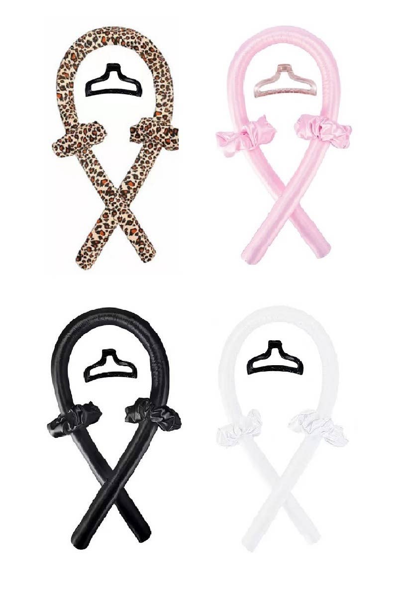 WHITE Heatless Hair Curler Curling Set for wholesale on Faire0