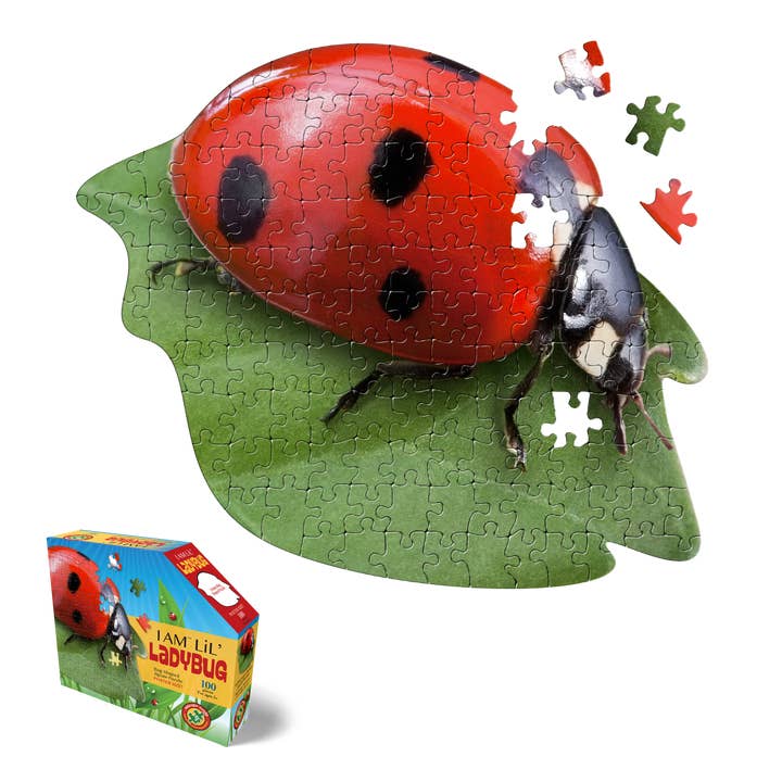 I AM LiL' LADYBUG 100 piece jigsaw puzzle - gift for wholesale by Madd Capp Games & Puzzles