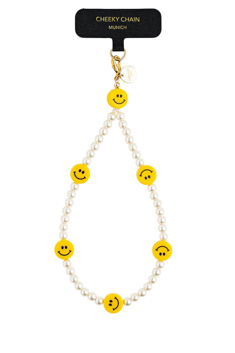 Cheeky Chain – Engroshandel Nøglering - Dame – Smiley mobiltelefonholder0