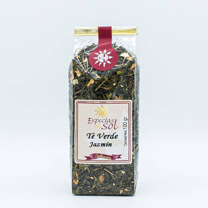 THÉ VERT au JASMIN Sachet Gourmet 100 g pour la vente par Especias del Sol