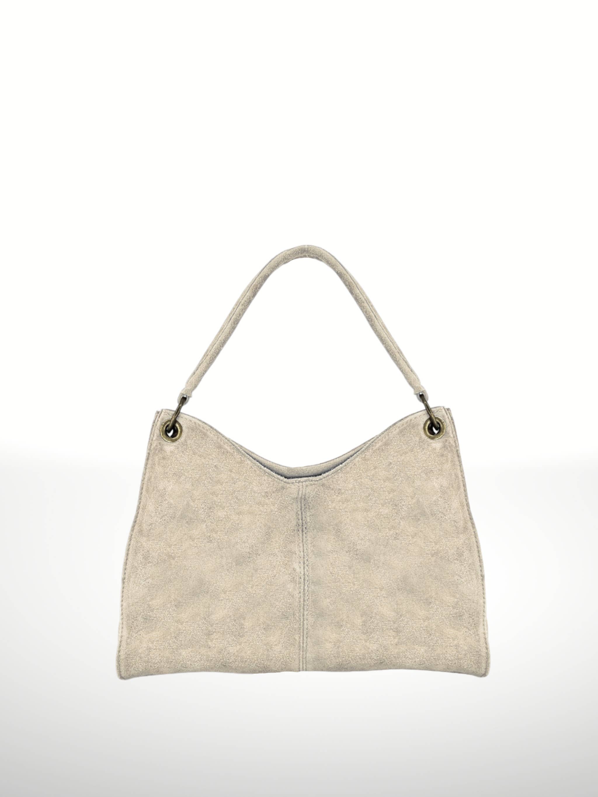 ITALIAN'S LEATHER - Wholesale Shoulder Bag - Women's - Riccio Suede Leather Bag 22021428
