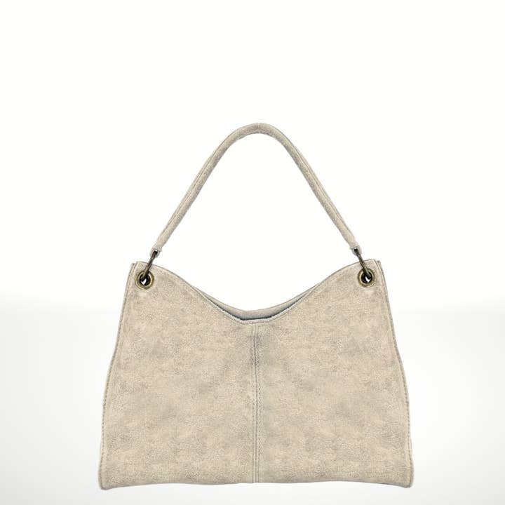 ITALIAN'S LEATHER - Wholesale Shoulder Bag - Women's - Riccio Suede Leather Bag 22021428