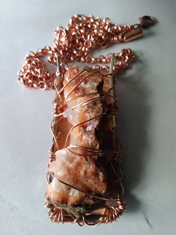 Heulandite Crystal Talisman Pendant Spiritual Intuition
for wholesale by Norahz Boutique