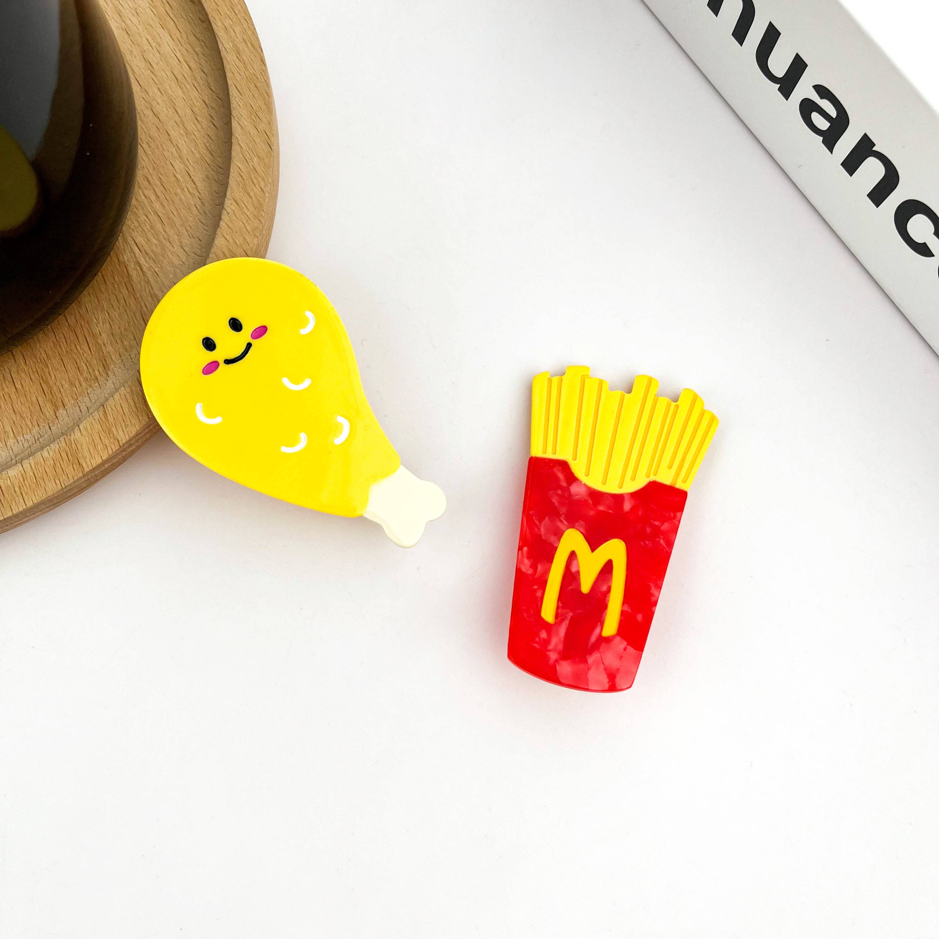 TheDivaSoap - Wholesale Hair Clip - Women's - Fun & Stylish Coke Fries Duckbill Clip, Eco-friendly Claw13