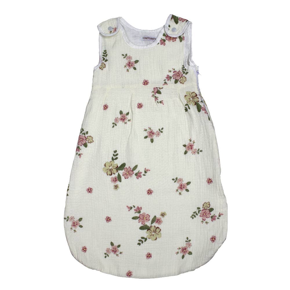 Les Chatounets - Wholesale Sleepsack - Baby - Newborn Muslin Sleeping Bag "FLOWERS" LES CHATOUNETS