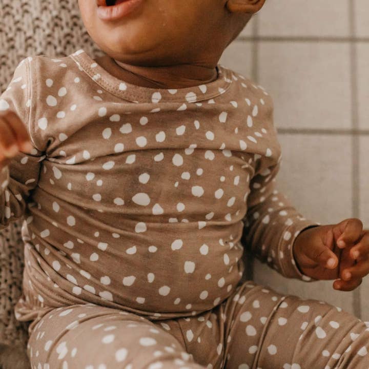 Copper Pearl - Wholesale Sleepwear Set - Kids - 2pc Long Sleeve Pajama Set - Fawn5