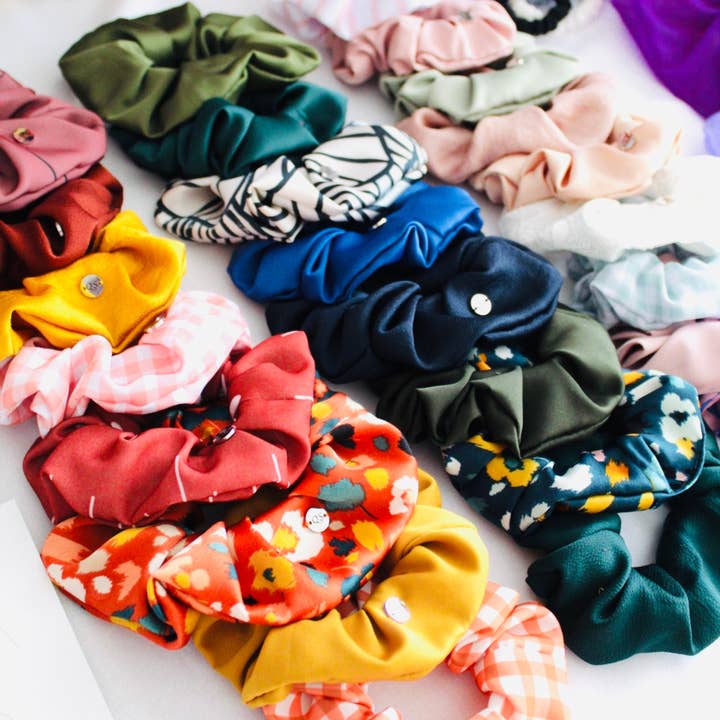 Colourful Medium Scrunchies for wholesale by Queen Scrunchie