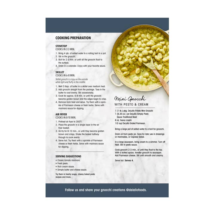 Delallo - Wholesale Pasta - Mini Potato Gnocchi3