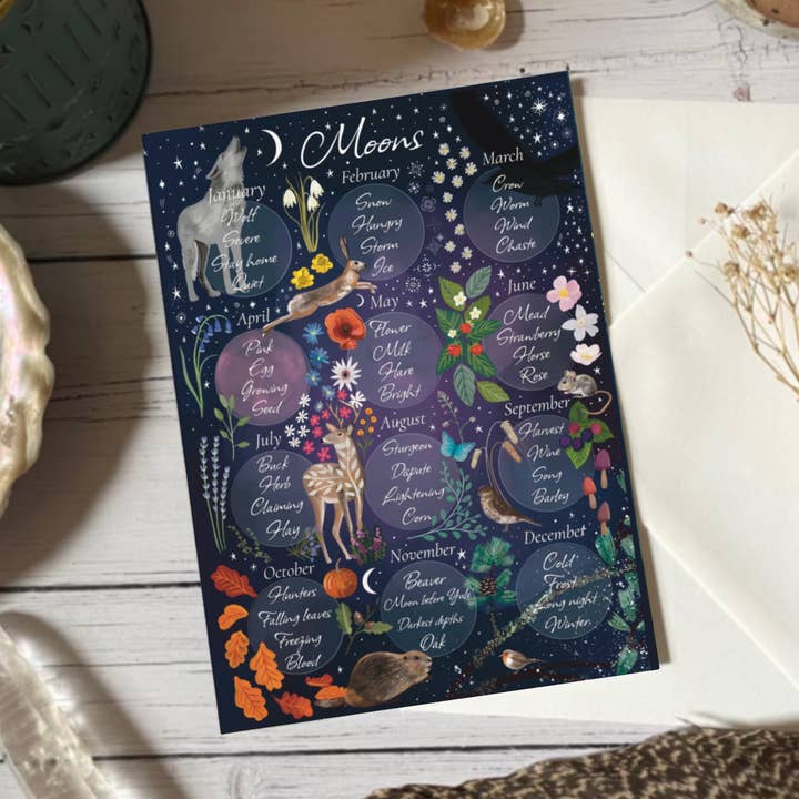 Moon names of the year for wholesale by Glitter and Earth