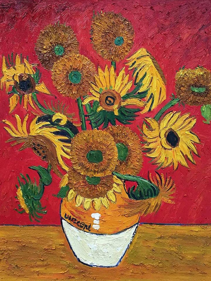 Tournesols, rouges pour la vente par La Pastiche