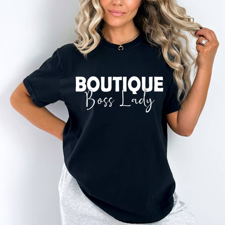 LA Shirt Company - Wholesale T-Shirt (Graphic) - Women's - Boutique Boss Lady - Graphic Tee Shirt4